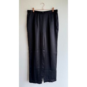 Vintage 1985 Jeanette for St. Martin 100% Silk Pleated Pants in Black size L